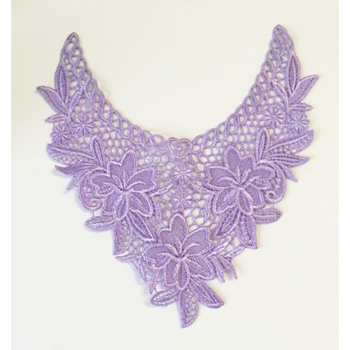 Guipure Lace Collar 06 - Lilac