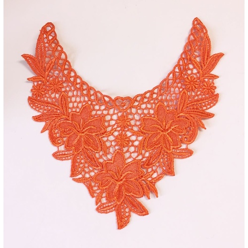 Guipure Lace Collar 06 - Orange