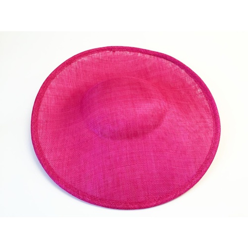 Sinamay Base/Saucer - Fuchsia (007)