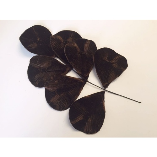 Vintage Velvet Leaf - (3407) Chocolate