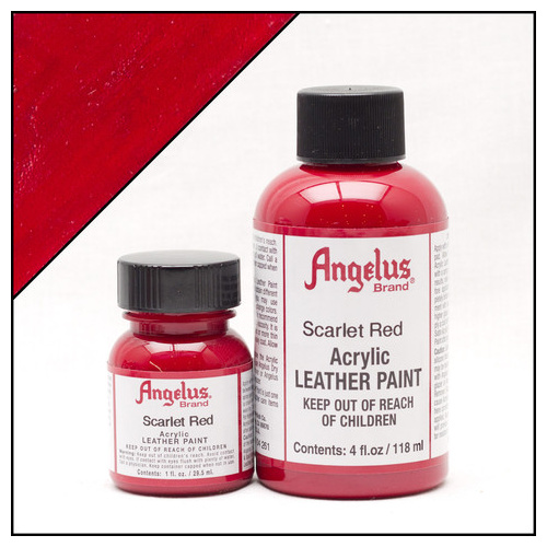 Angelus Leather Paint (29.5mls) - 190 Scarlet Red