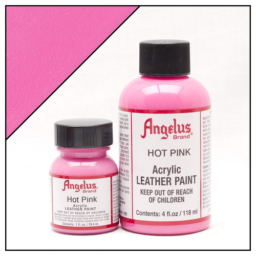 Angelus Leather Paint (29.5mls) - 186 Hot Pink