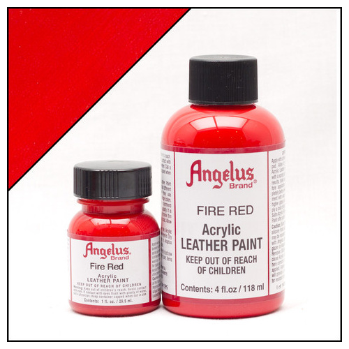 Angelus Leather Paint (29.5mls) - 185 Fire Red