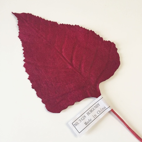 Large Velvet Leaf - Burgundy
