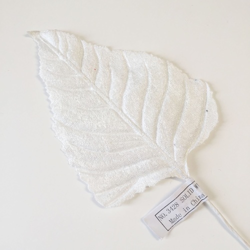 Large Velvet Leaf - White