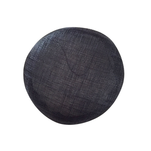 Sinamay Base/Button - Black (072)