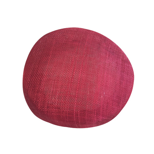 Sinamay Base/Pillbox - Red (001)