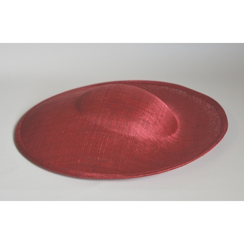 Sinamay Base/Saucer - Red (001)