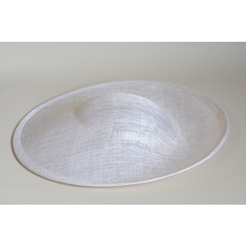 Sinamay Base/Saucer - White (069)
